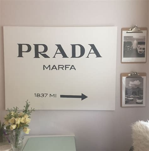 prada sign bedroom.